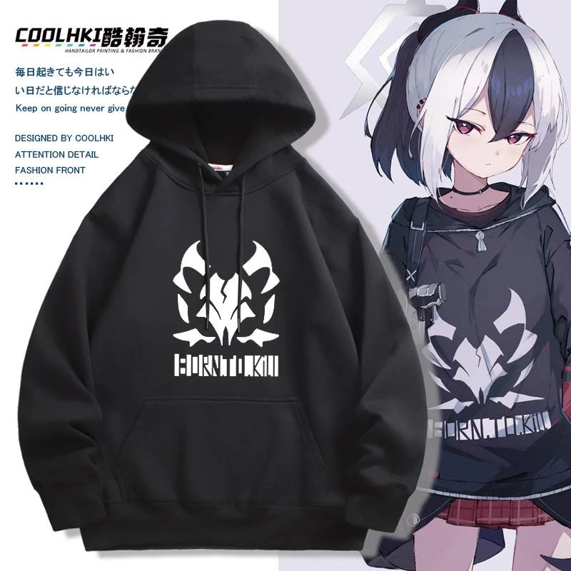 碧蓝档案衣服动漫周边鬼方佳代子Cos二次元连帽卫衣春秋男女帽衫