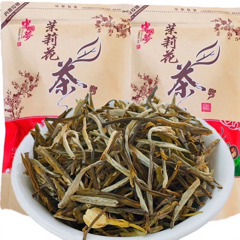广西横县浓香型茉莉花茶新茶毛尖小茶王袋装窨制茉莉茶散装送礼茶