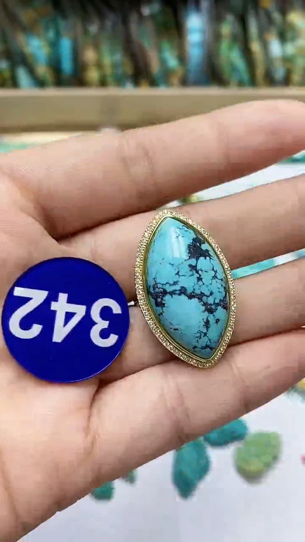 【闪购商品】绿松石戒指合金342戒指