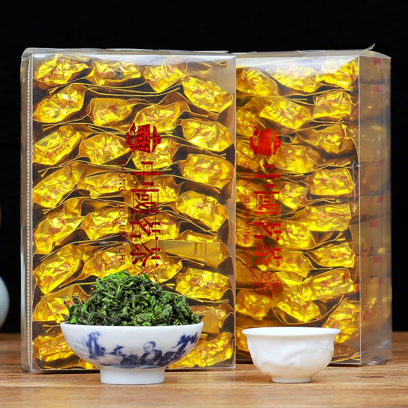 新茶安溪铁观音高山兰花香浓香乌龙茶小泡袋铁盒装