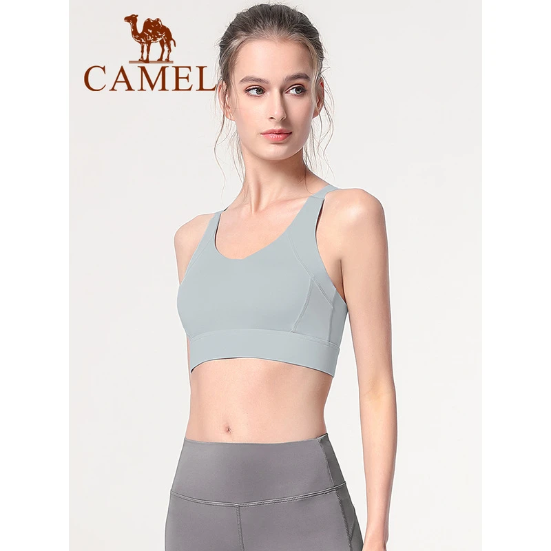 骆驼夏季新款防震运动瑜伽跑步美背健身背心聚拢高强度Y0S1WG603