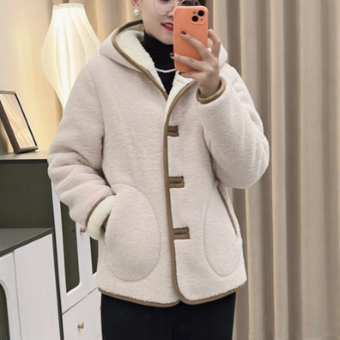 冬季新款女装连帽三层加厚可外穿家居服套装加绒气质可外穿款保暖