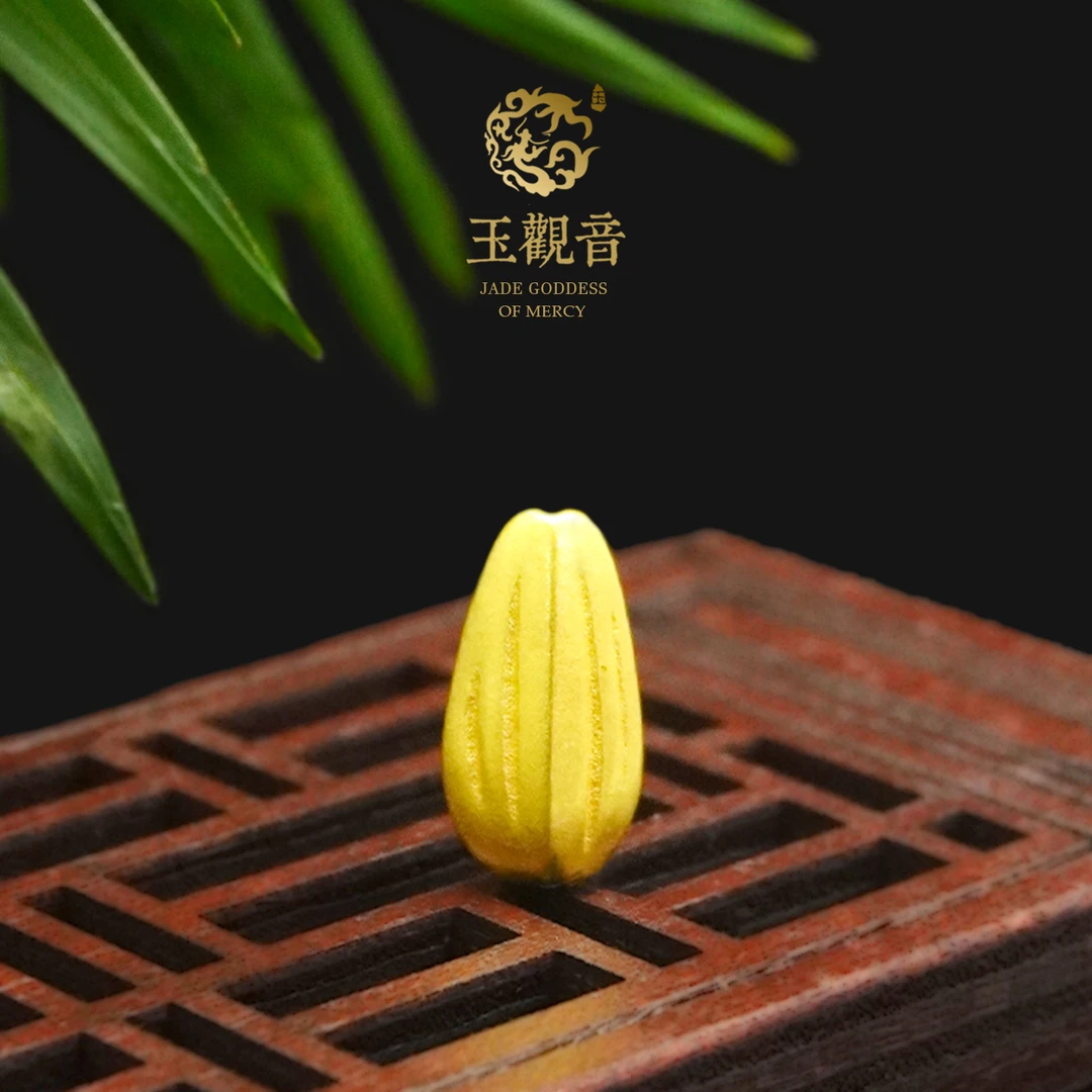 【手工玉观音】国潮风原创设计金瓜子经典复古精致百搭简约个性