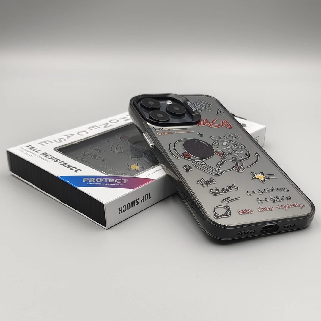 苹果15手机壳新款防摔iphone11宇航员12创意13简约14promax保护壳