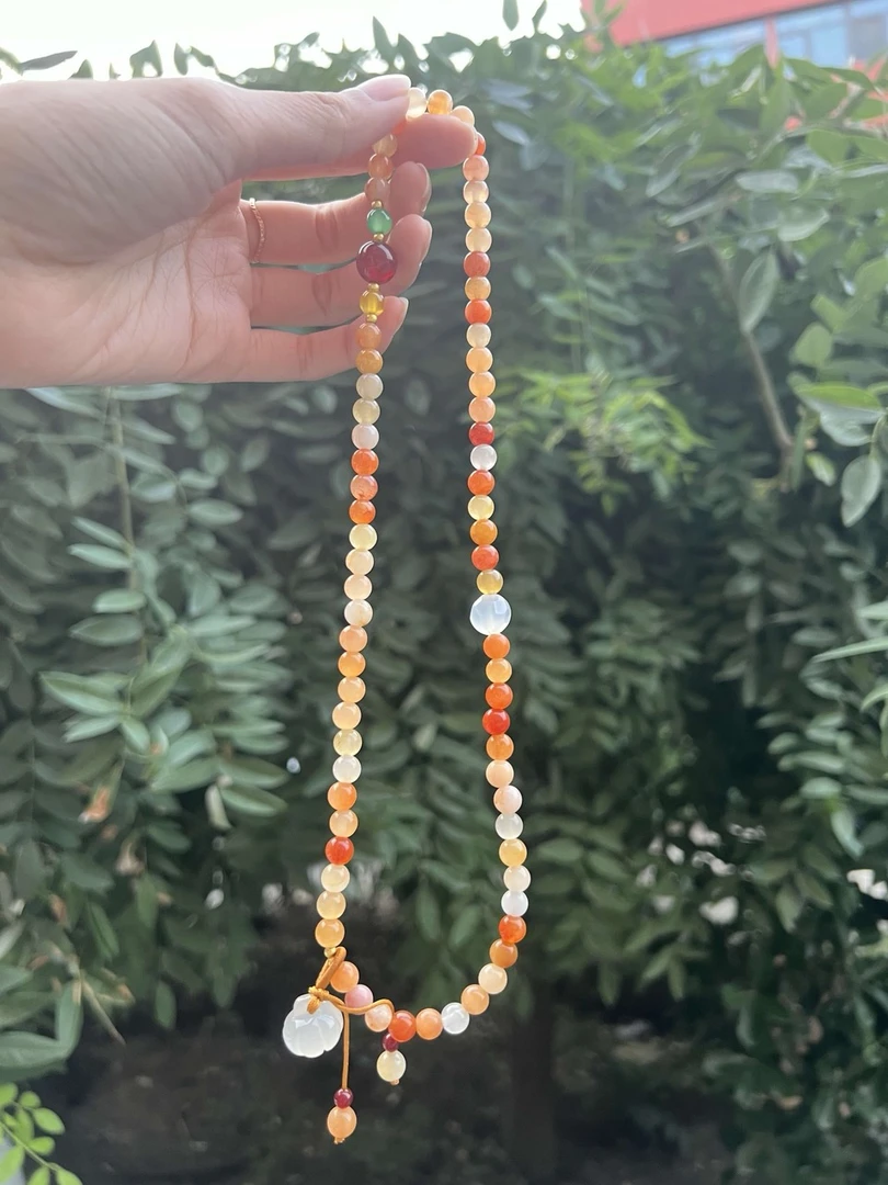 金丝玉三圈手链气质