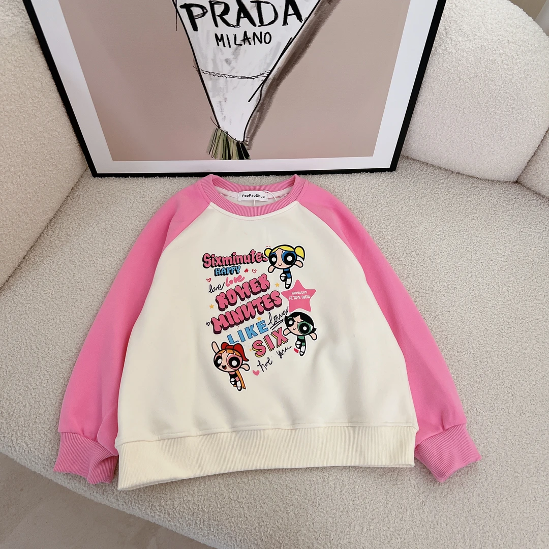 （编码365）儿童春秋款卡通时尚洋气百搭印花卫衣