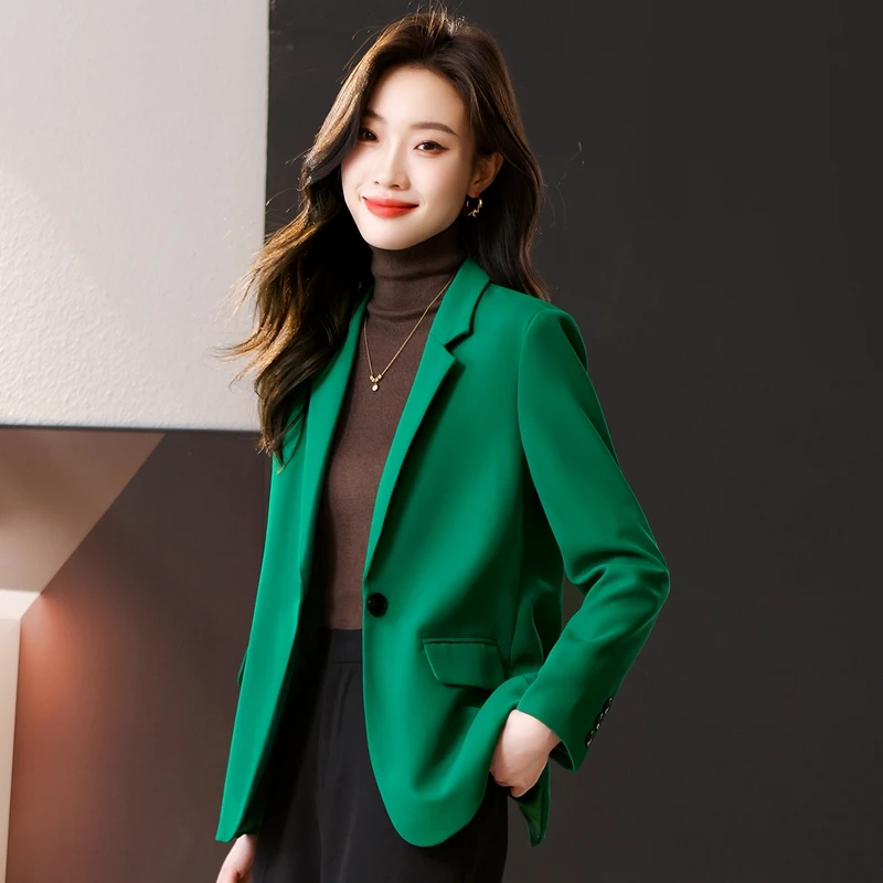 爆款西装外套女秋季休闲上衣韩版新款时尚设计感后开叉小西服外套