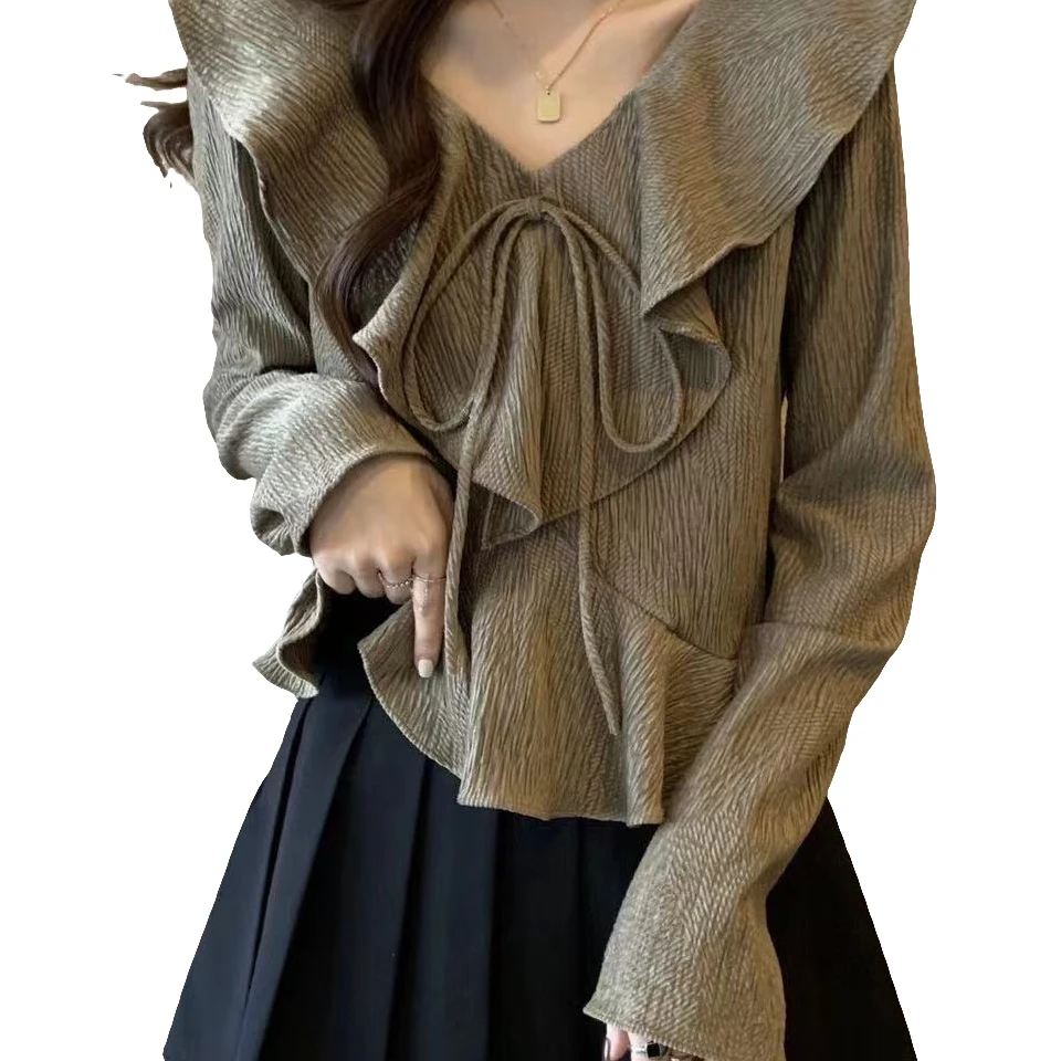 A021-A030 时尚显瘦设计感气质毛衣上衣每十款上链接