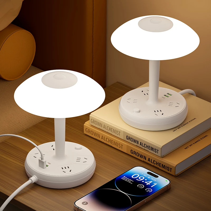 【触摸】多功能台灯插座护眼家用台灯床头灯学生宿舍桌面USB插座灯