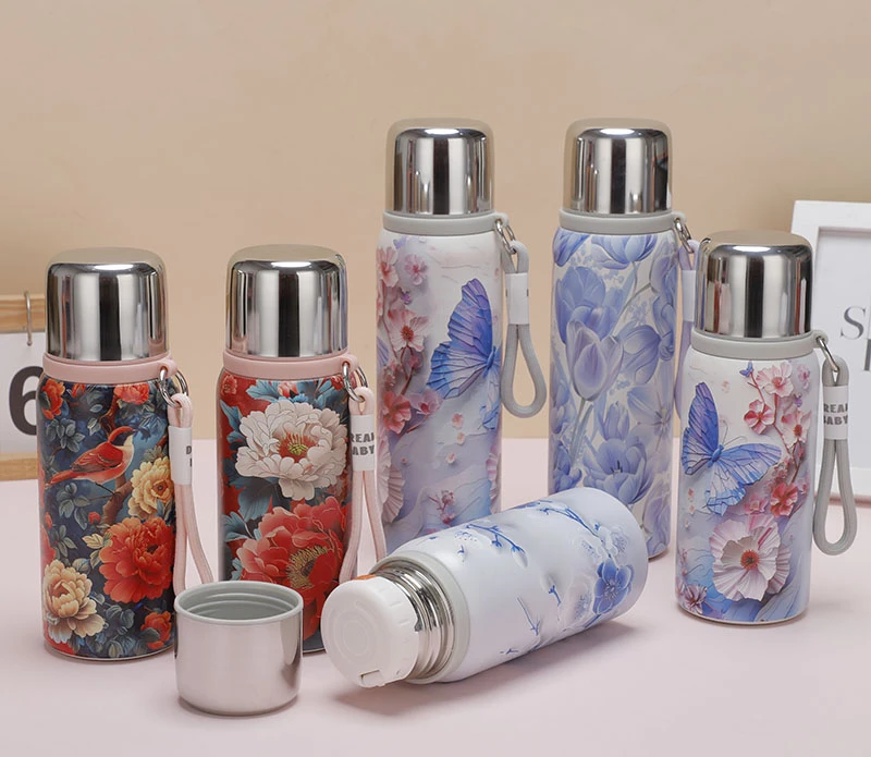 复古316不锈钢保温杯户外便携小巧保温壶双用高颜值泡茶水杯