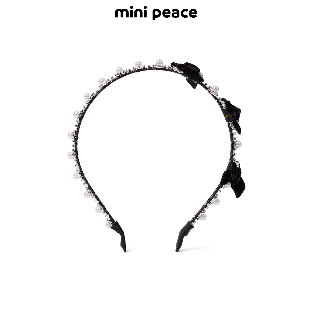 【专柜同款】MINIPEACE太平鸟童装女童丝绒发箍公主针织女孩发饰