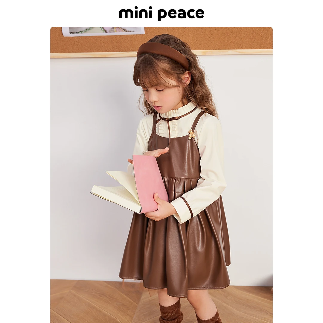 【专柜同款时尚系列】MINIPEACE太平鸟童装女童背心裙秋季裙子