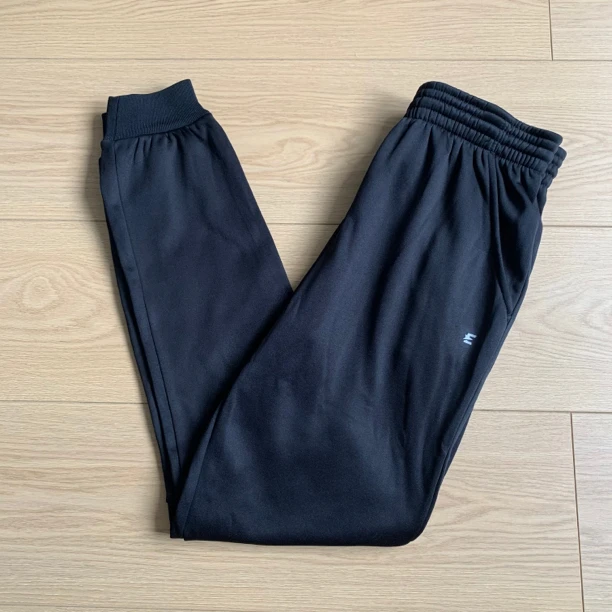 男子秋冬户外运动休闲绒裤黑色款