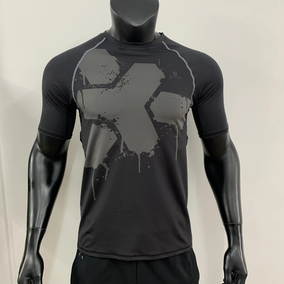 男子春夏训练短袖T恤速干弹力