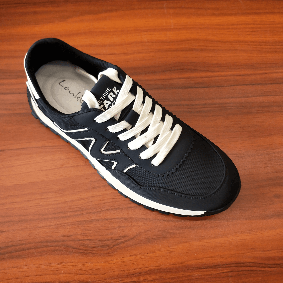 广州男士爆款阿甘鞋，冰丝莱卡布制作，黑色88008