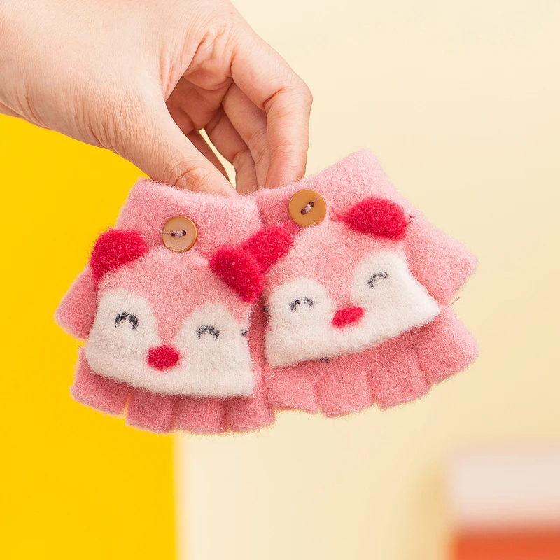 婴儿手套秋季五指保暖6-12个月男宝宝女童可爱1-3岁5儿童小童幼儿