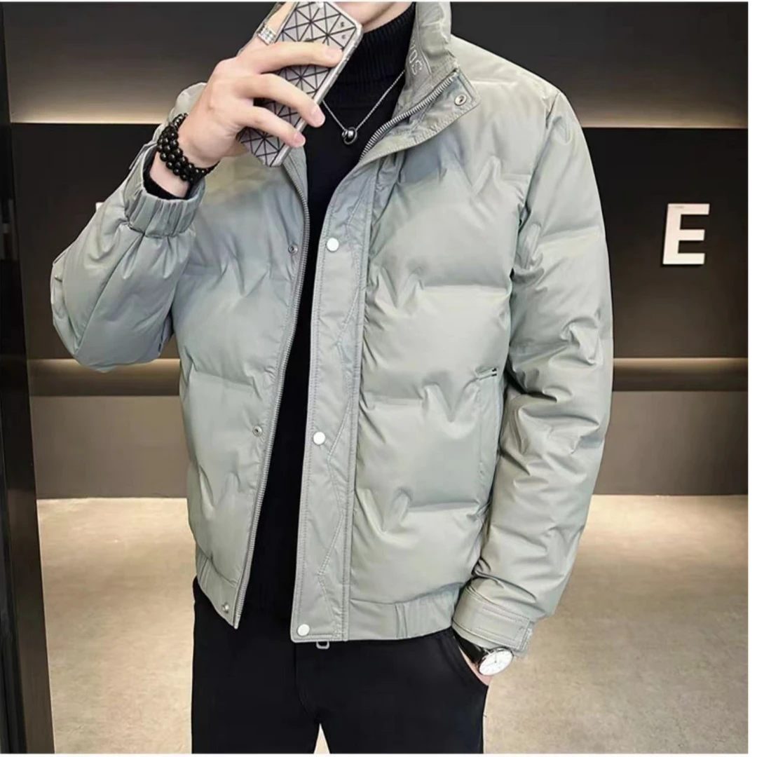 （羽绒）短款轻薄羽绒男士2024年爆款立领帅气时尚保暖冬季男外套