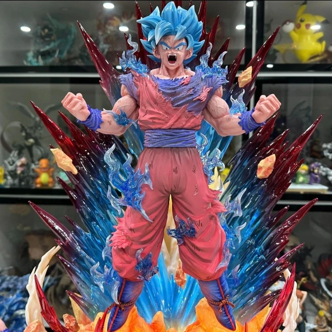 【全款现货】龙泉爆气悟空39cm超蓝界王拳共鸣七龙珠动漫手办模型