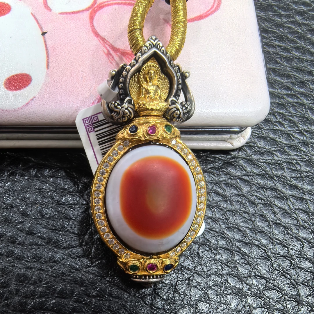 925银银制品 小青|时尚饰品红羊眼药师F吊坠多样性发一4052WW