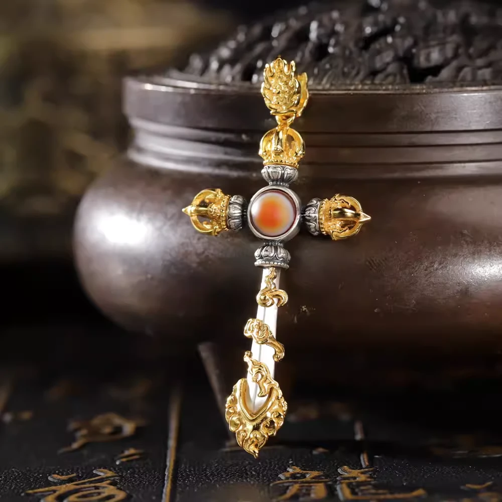 小青|文殊智慧一眼宝剑吊坠赠链