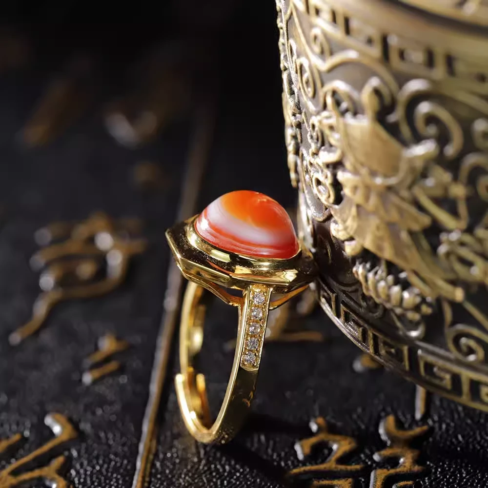 壹加小青|羊眼银镶戒指系列多样性发其一