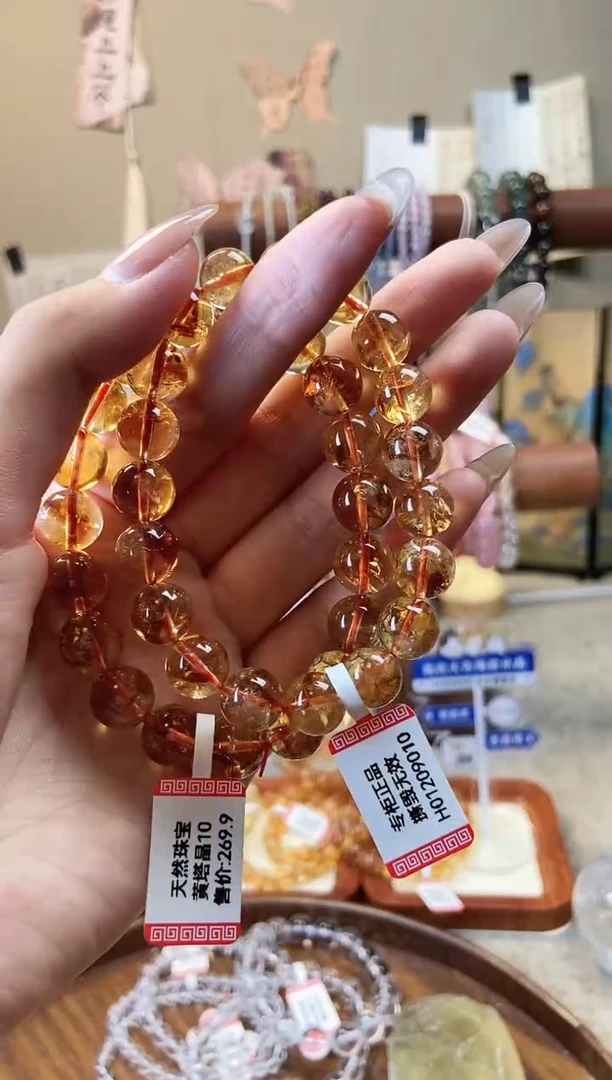【闪购商品】水晶手链未镶嵌黄塔晶10m