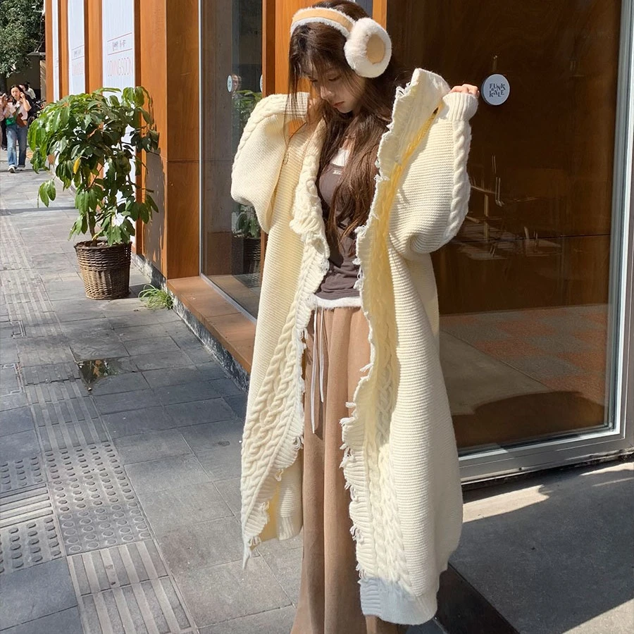 itsokies 温柔风奶fufu宽松慵懒纸片人韩系ins秋冬针织毛衣