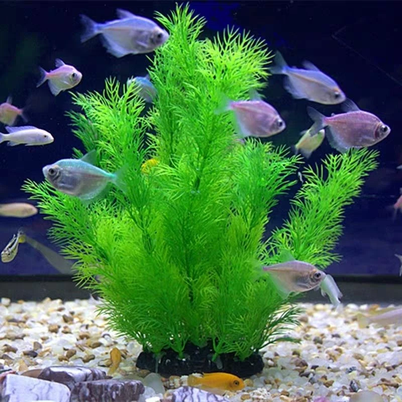 仿真水草摆件装饰懒人鱼缸造景好看假草塑料花美观水族箱饰品水草