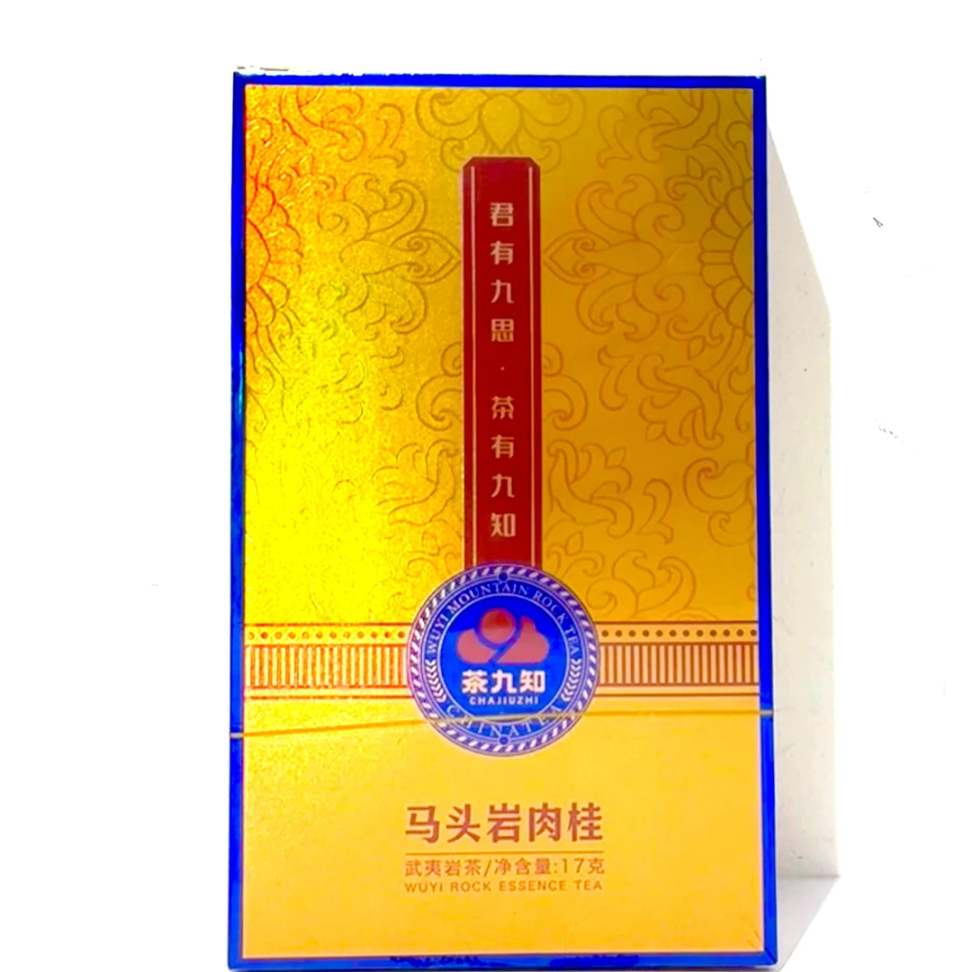 【茶叶分享】2y茶九知 马头岩肉桂1盒