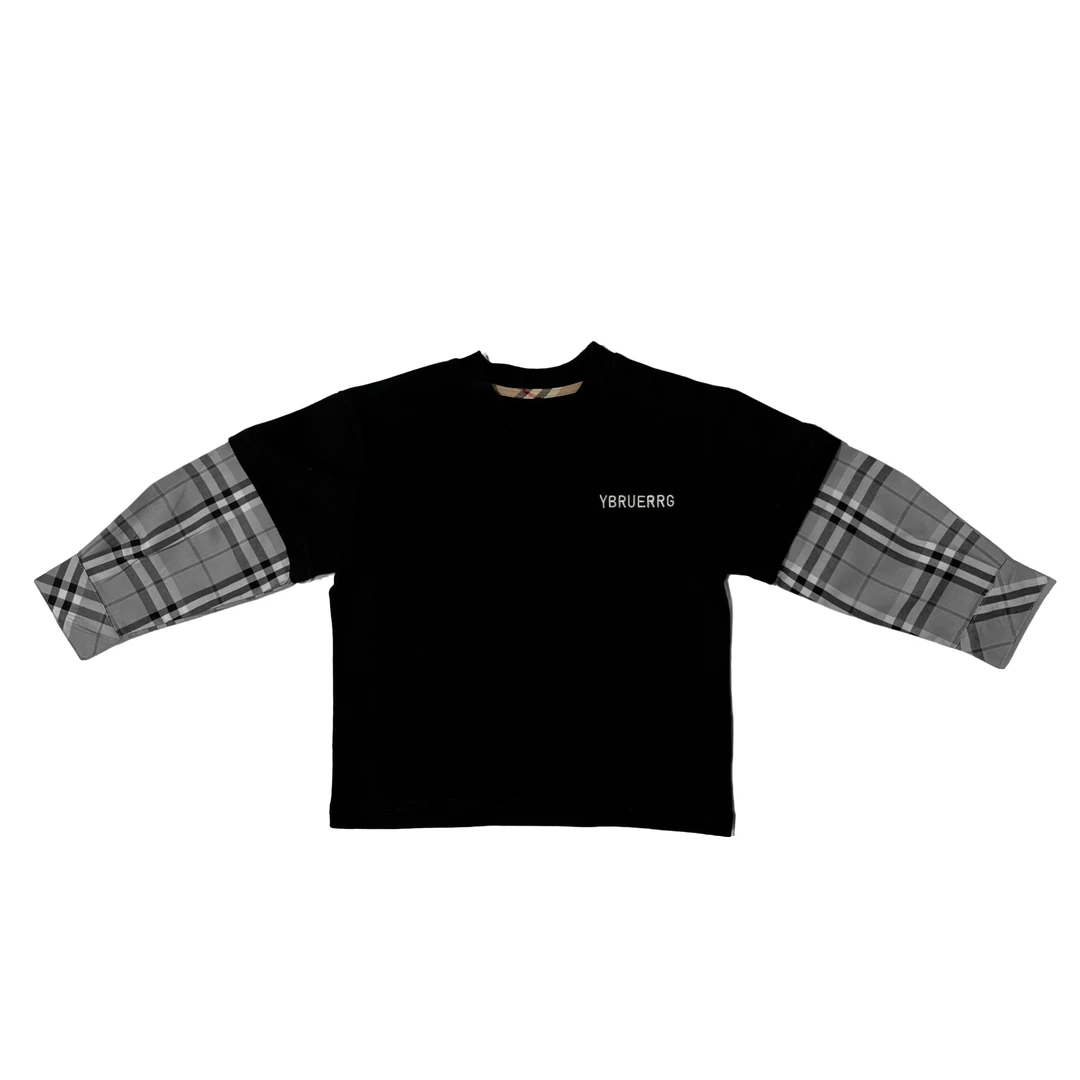 【正伟潮童】315儿童秋款男童女童时尚百搭休闲假两件长袖卫衣