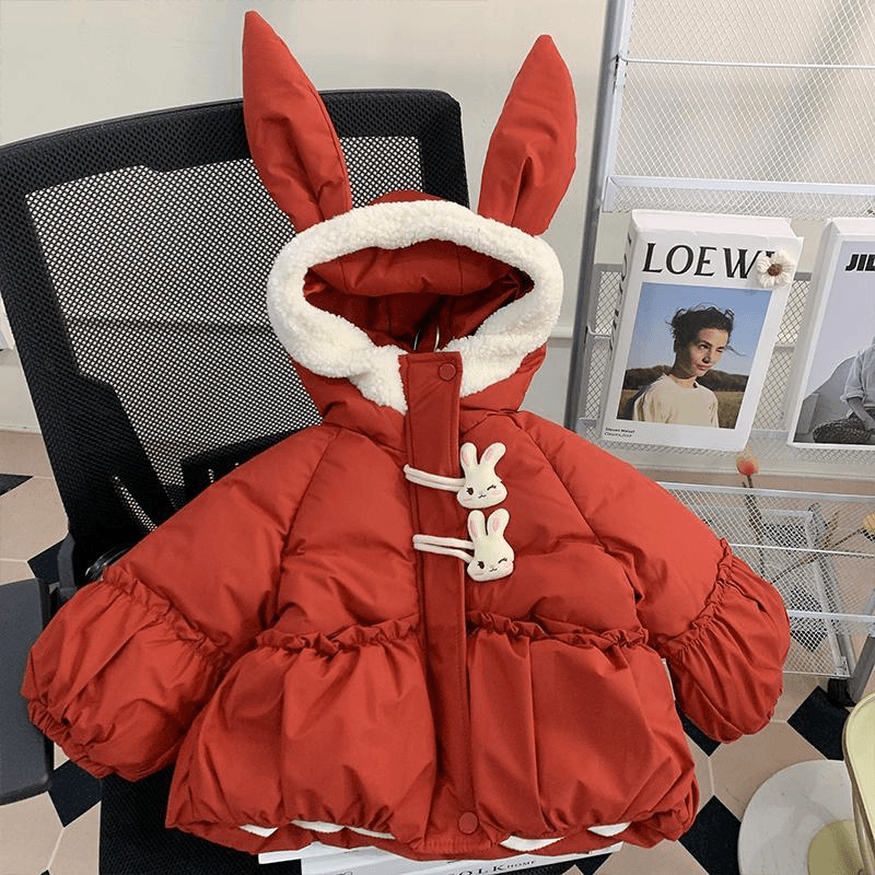 巴拉巴拉女童棉衣加绒秋冬装新款女宝宝连帽小童棉衣冬季儿童