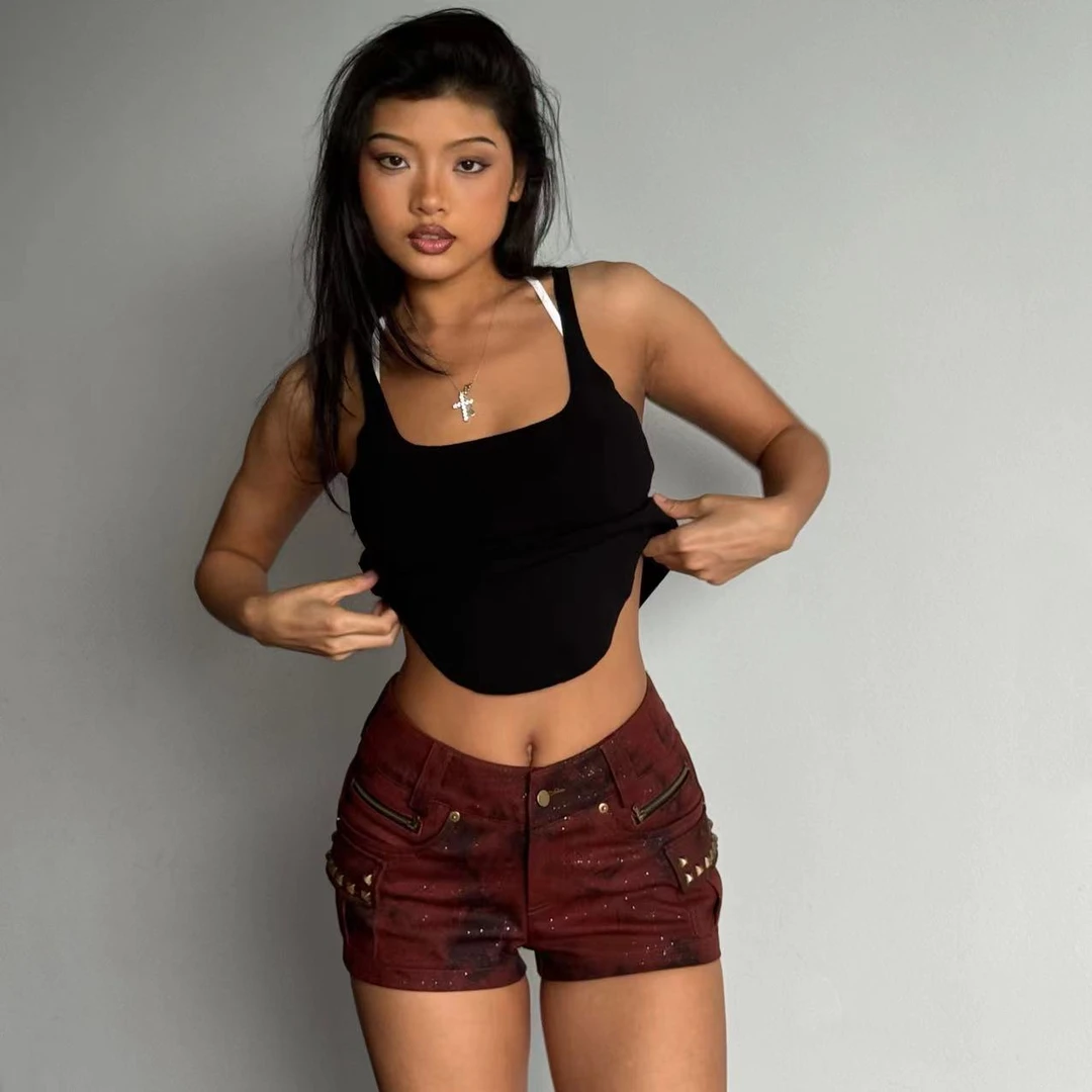 【Fcii】铆钉短裤H4K1086