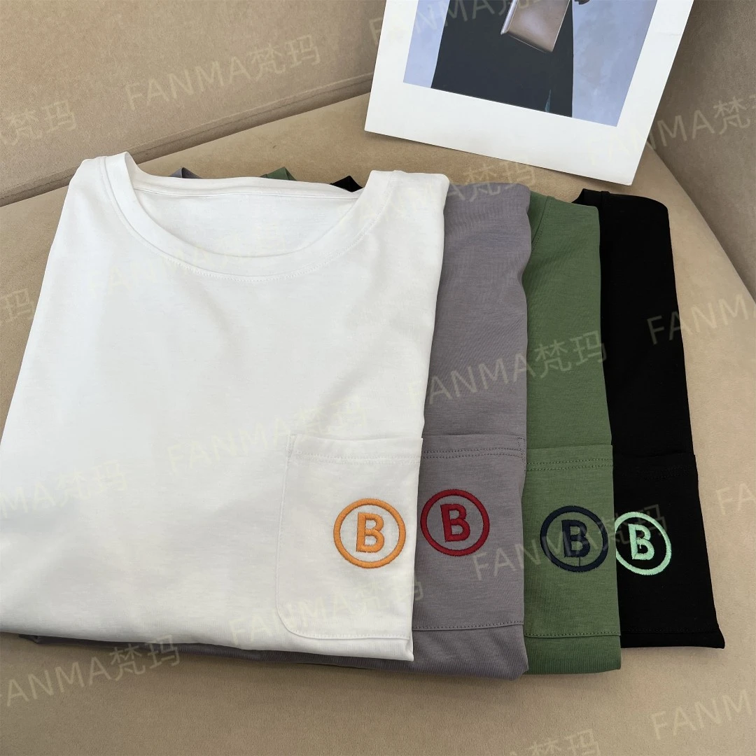 #双层领口#含桑蚕丝天丝圆领短袖 女士时尚打底衫 BN307-1T