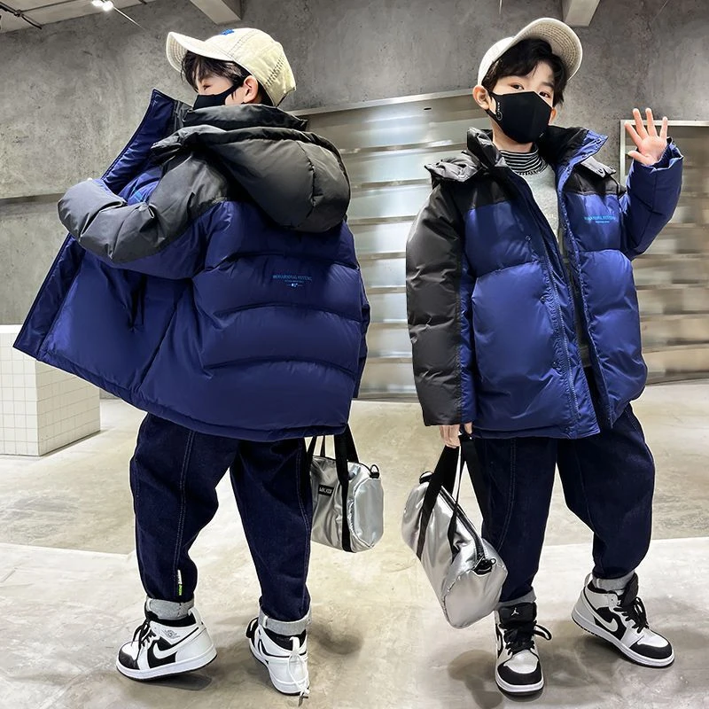 巴拉巴拉男童羽绒服冬季2023新款加厚中大童棉衣外套儿童羽绒棉袄