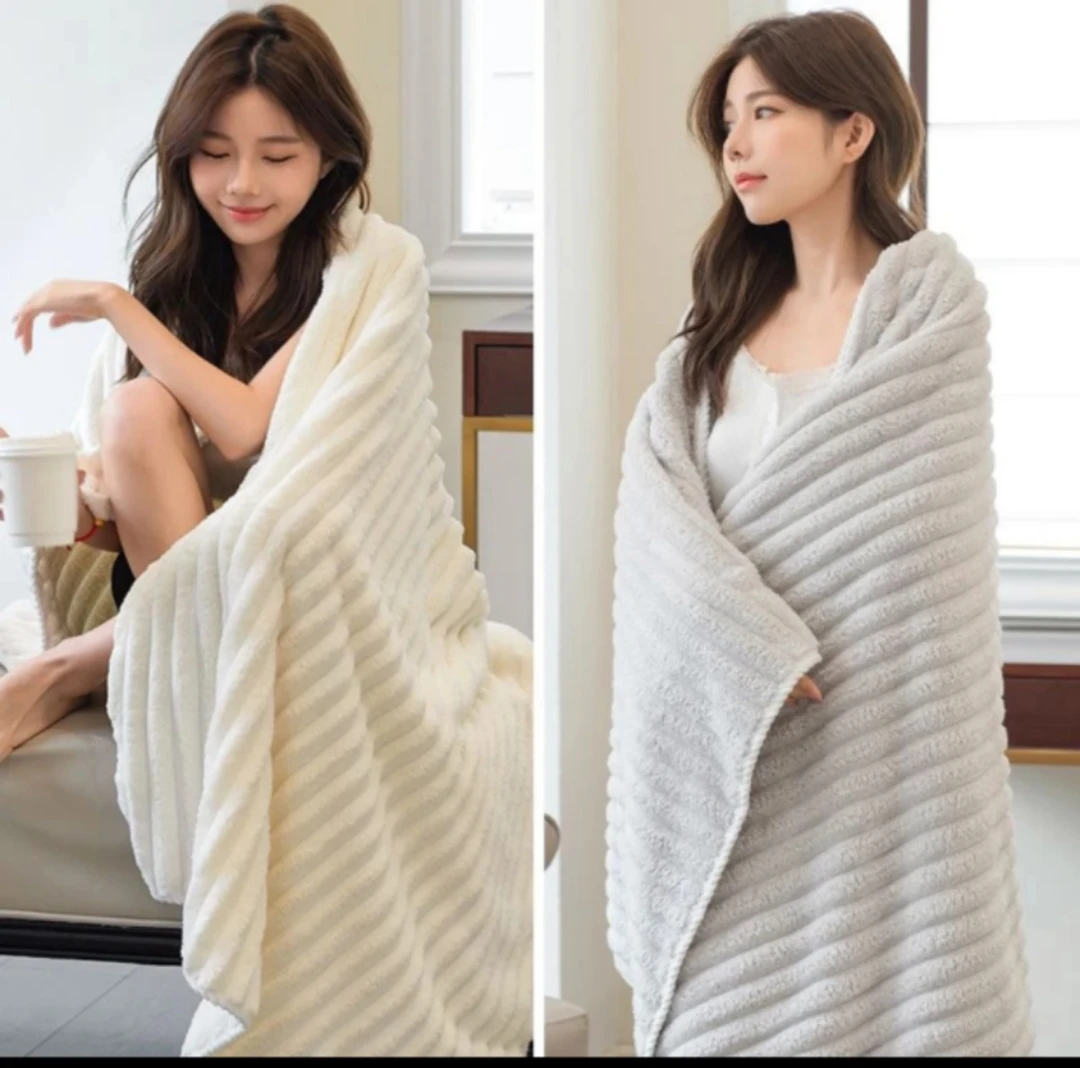 奶条1条米白色/灰色椰椰加厚亲肤吸水浴巾清新透气手巾饰品YS