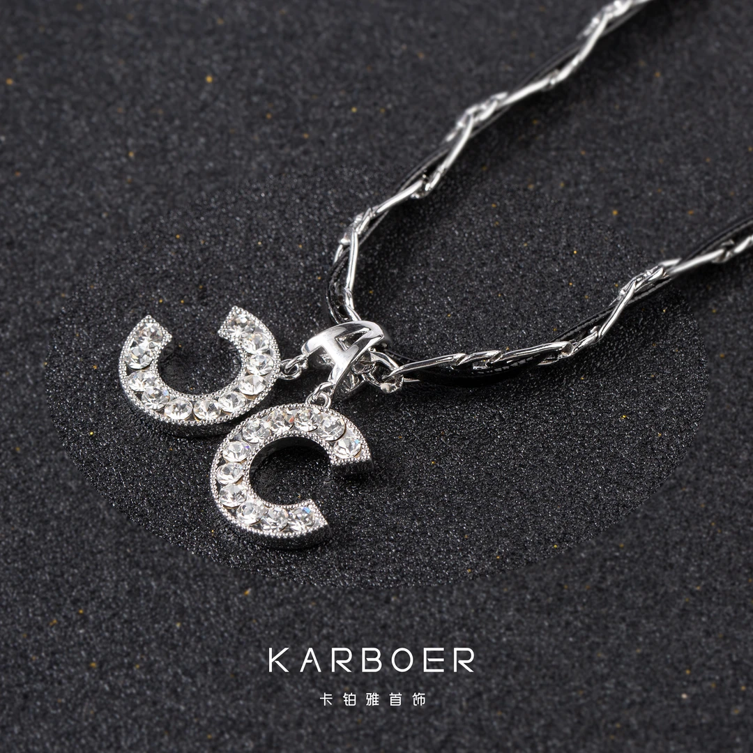 铜合金合成锆石项链 时尚轻奢百搭项链 原创设计~6006