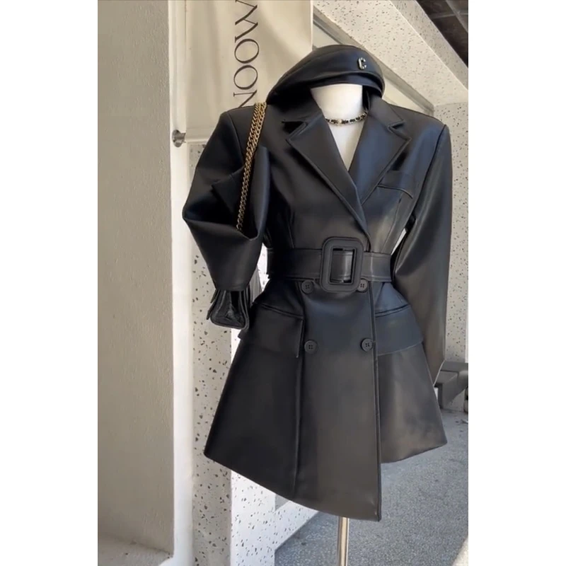 今年流行超好看的高级感炸街皮衣外套女秋季高级感美拉德气质夹克