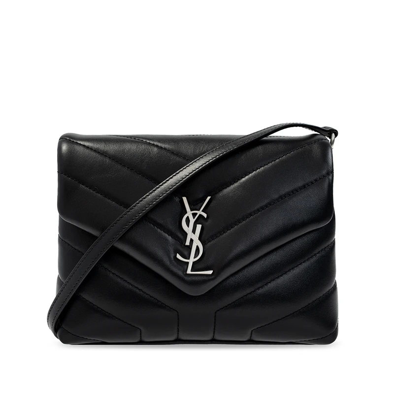 SAINT LAURENT圣罗兰YSL 包盖式 牛皮 单肩包 迷你 女款 黑色