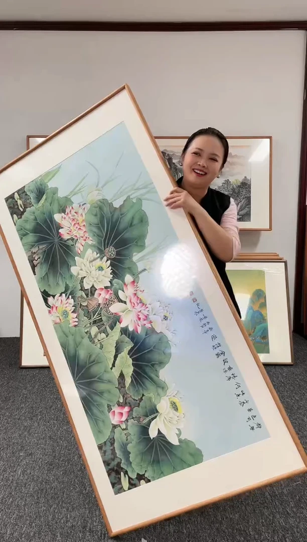 【闪购商品】绘画荷花160*80陈景芝老师