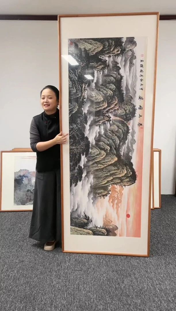 【闪购商品】绘画山水210*80@@周国耀003