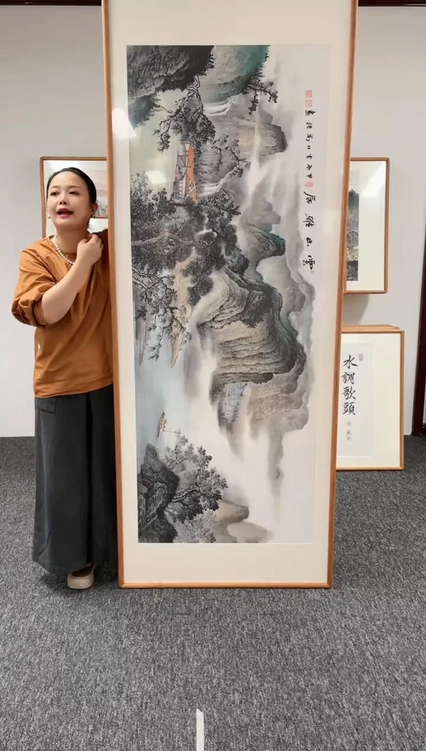 【闪购商品】绘画山水210*80@@陈万语008