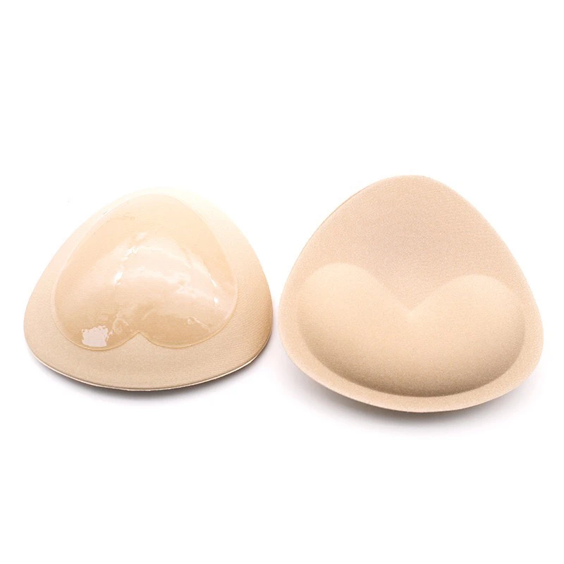 加厚三角海绵胸垫夏季自粘魔术胸垫小胸增大透气内衣比基尼插片女