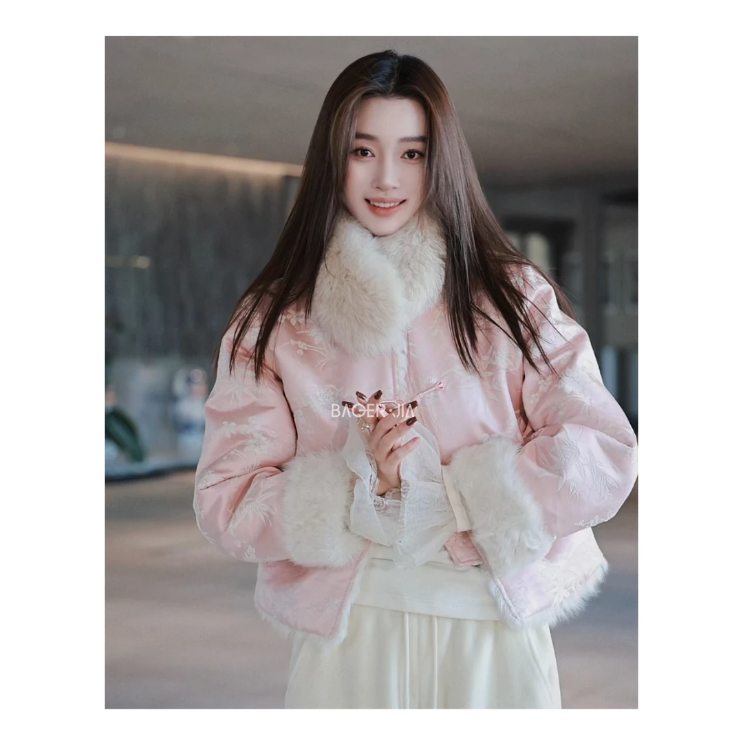 88-【一眼心动】宝儿家含幂BA105424411冬季新款非遗漳绒刺绣外套