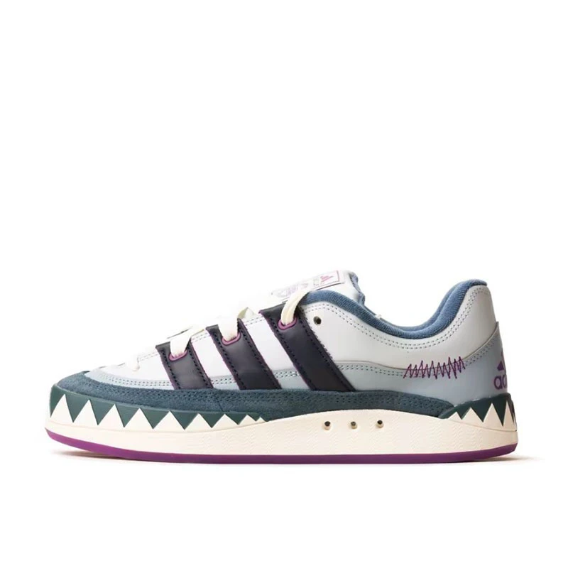 Adidas ADIMATIC 万圣节款 “女巫”灰蓝色休闲板鞋 IE3917