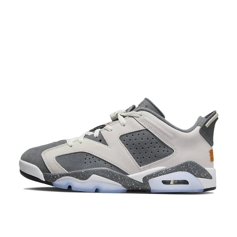 清货 Air Jordan 6 Low AJ6 灰白 大巴黎 复古篮球鞋 DZ4133-008