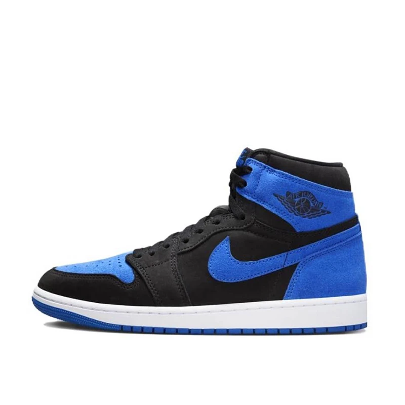 断码清货 耐克AJ正品 AIR JORDAN 1 AJ1 皇家蓝 翻毛皮高帮篮球鞋