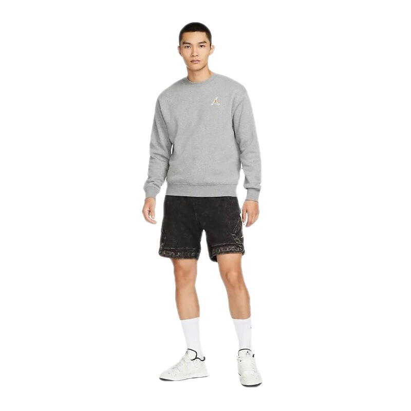 清货 耐克AJ正品 Air Jordan 男子加绒图案印花圆领套头卫衣