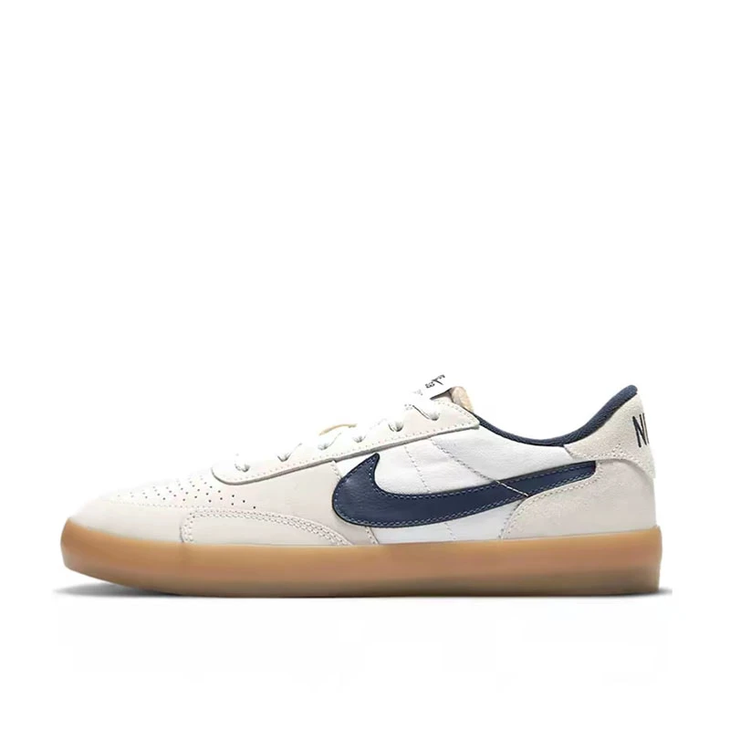 清货 耐克正品 Nike Sb Heritage Vulc 米白蓝低帮板鞋CD5010-102