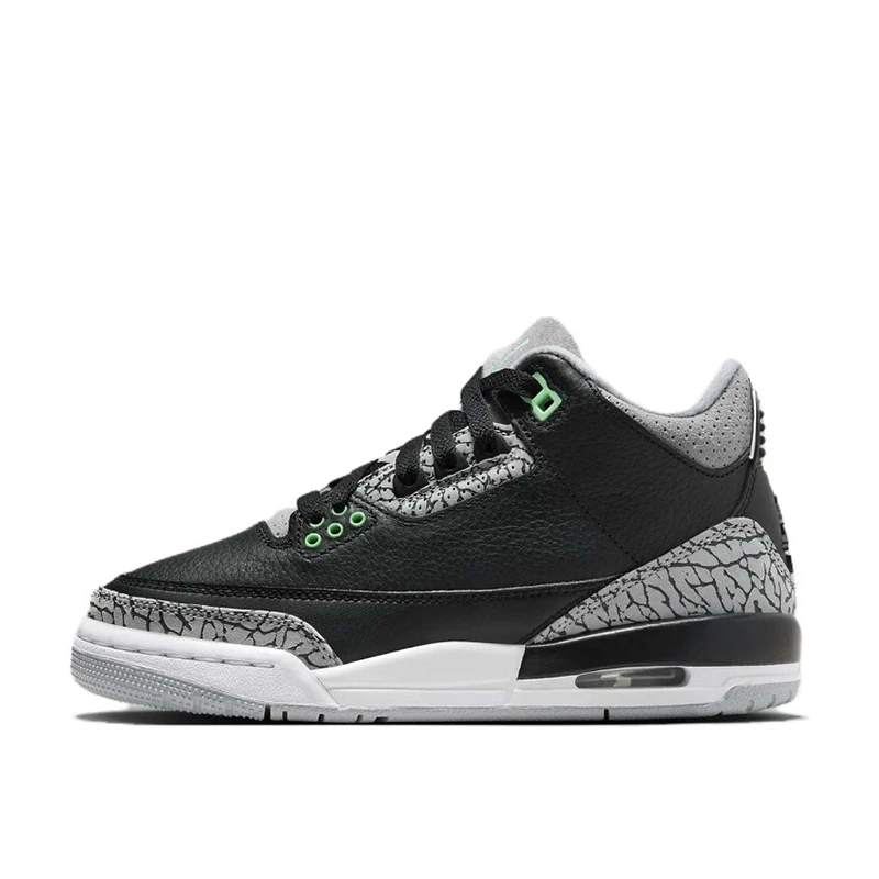 Air Jordan 3 AJ3黑灰 爆裂纹复古篮球鞋 DM0967 CT8532-031