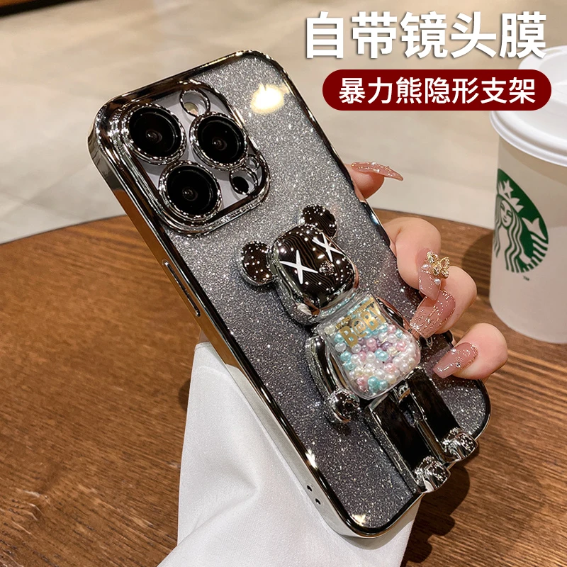 暴力熊适用苹果15手机保护壳14新款立体iPhone14高级感潮11promax
